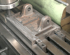 milling machine, machining setup, machining castings