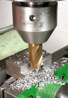 Milling cutter chuck for threaded shank end mills, shop made. Being Used