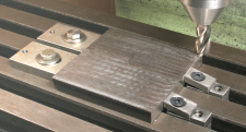 Milling table low profile clamps