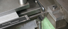 Digital readout, lathe mounted.